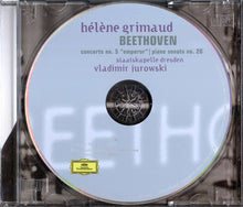 Load image into Gallery viewer, Beethoven* – Hélène Grimaud, Staatskapelle Dresden, Vladimir Jurowski : Piano Concerto No. 5 "Emperor" | Piano Sonata No. 28 (CD, Album)