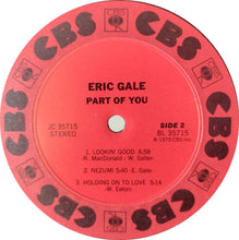Load image into Gallery viewer, Eric Gale : Part Of You (LP, Album, RP, Ter)