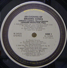 Charger l'image dans la galerie, Christa Ludwig, Leonard Bernstein - Brahms* : An Evening Of Brahms Songs (LP, Album)