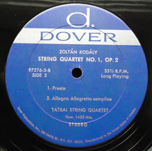 Load image into Gallery viewer, Zoltán Kodály / Tátrai String Quartet* : String Quartet No. 1, Op. 2 (LP, Album)