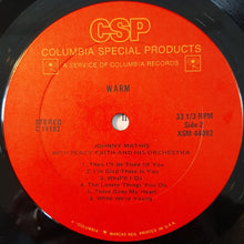 Load image into Gallery viewer, Johnny Mathis With Percy Faith And His Orchestra* : Warm (LP, Album, RE)