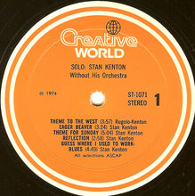 Load image into Gallery viewer, Stan Kenton : Solo: Stan Kenton Without His Orchestra (LP)