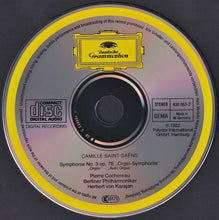 Charger l'image dans la galerie, Camille Saint-Saëns, Pierre Cochereau • Berliner Philharmoniker, Herbert von Karajan : Symphonie No. 3 »Organ = Orgel-Symphonie = Avec Orgue« (CD, Album)