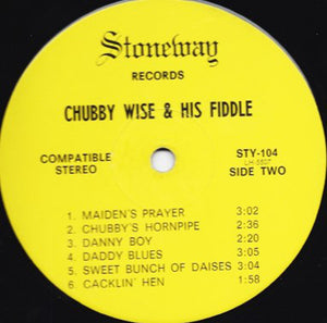 Chubby Wise : Chubby Wise And His Fiddle (Nuff Sed) (LP, Album)