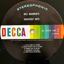 Laden Sie das Bild in den Galerie-Viewer, Bill Monroe : Bill Monroe's Greatest Hits (LP, Comp, Glo)