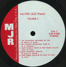 Load image into Gallery viewer, Various : Master Jazz Piano Volume 2 (LP, Comp)