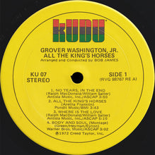 Laden Sie das Bild in den Galerie-Viewer, Grover Washington, Jr. : All The King's Horses (LP, Album, San)