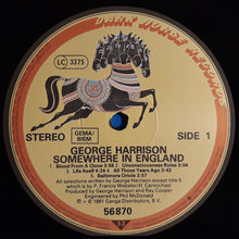 Laden Sie das Bild in den Galerie-Viewer, George Harrison : Somewhere In England (LP, Album, RE)