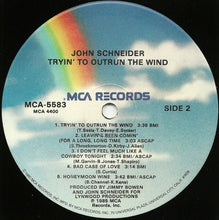 Load image into Gallery viewer, John Schneider : Tryin' To Outrun The Wind (LP, Album, Glo)