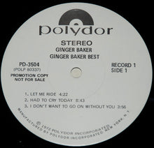 Laden Sie das Bild in den Galerie-Viewer, Ginger Baker : At His Best (2xLP, Comp, Promo, Top)