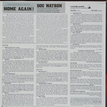 Load image into Gallery viewer, Doc Watson : Home Again! (LP, Album, RE, 180)
