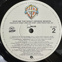 Laden Sie das Bild in den Galerie-Viewer, George Benson : Give Me The Night (LP, Album, Jac)