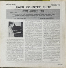 Laden Sie das Bild in den Galerie-Viewer, Mose Allison : Back Country Suite (For Piano, Bass And Drums) (LP, Album, Mono, RE, Abb)