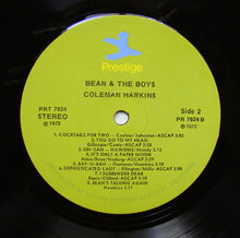 Laden Sie das Bild in den Galerie-Viewer, Coleman Hawkins : Bean And The Boys (LP, Comp, RE, RM)