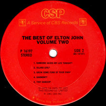 Laden Sie das Bild in den Galerie-Viewer, Elton John : The Best Of Elton John Volume Two (LP, Comp)