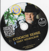 Load image into Gallery viewer, Gary Nicholson : Common Sense (CD, Album)