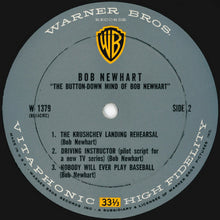 Load image into Gallery viewer, Bob Newhart : The Button-Down Mind Of Bob Newhart (LP, Album, Mono, Club, Ter)