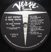 Laden Sie das Bild in den Galerie-Viewer, The Oscar Peterson Trio : A Jazz Portrait Of Frank Sinatra (LP, Mono)