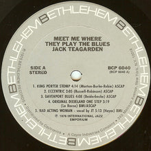 Load image into Gallery viewer, Jack Teagarden : Meet Me Where They Play The Blues (LP, Album, RE)