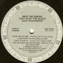 Load image into Gallery viewer, Jack Teagarden : Meet Me Where They Play The Blues (LP, Album, RE)
