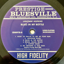 Laden Sie das Bild in den Galerie-Viewer, Lightnin' Hopkins : Blues In My Bottle (LP, Album, RE, RM, 180)
