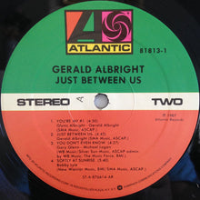 Load image into Gallery viewer, Gerald Albright : Just Between Us (LP, Album, AR )