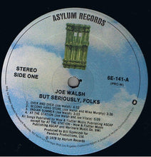 Load image into Gallery viewer, Joe Walsh : "But Seriously, Folks..." (LP, Album, PRC)