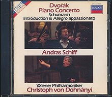 Load image into Gallery viewer, Dvořák*, Schumann*, Andras Schiff*, Wiener Philharmoniker, Christoph von Dohnányi : Piano Concerto; Introduction & Allegro Appassionato (CD, Album, Club)