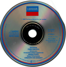 Load image into Gallery viewer, Dvořák*, Schumann*, Andras Schiff*, Wiener Philharmoniker, Christoph von Dohnányi : Piano Concerto; Introduction & Allegro Appassionato (CD, Album, Club)