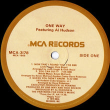 Load image into Gallery viewer, One Way Featuring Al Hudson : One Way Featuring Al Hudson (LP, Album, Glo)