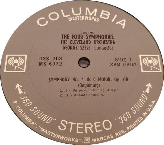 Buy Johannes Brahms - George Szell, The Cleveland Orchestra : The