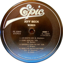 Load image into Gallery viewer, Jeff Beck : Wired (LP, Album, RE, Pit)