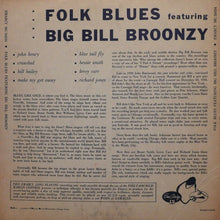 Load image into Gallery viewer, Big Bill Broonzy : Folk Blues (10", Album, Mono)