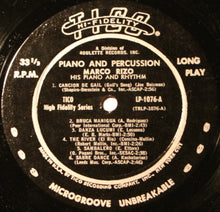 Load image into Gallery viewer, Marco Rizo - His Piano And Rhythm* : Piano And Percussion (LP, Album)