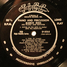 Load image into Gallery viewer, Marco Rizo - His Piano And Rhythm* : Piano And Percussion (LP, Album)