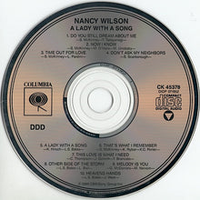 Load image into Gallery viewer, Nancy Wilson : A Lady With A Song (CD, Album)
