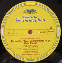 Load image into Gallery viewer, Mozart* - Camerata Academica Des Salzburger Mozarteums*, Géza Anda : Klavierkonzerte G-Dur KV 453 ・C-Dur KV 467 (LP, Album)