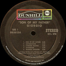 Charger l'image dans la galerie, Giorgio* : Son Of My Father (LP, Album, Mon)