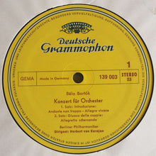Load image into Gallery viewer, Bartók* - Berliner Philharmoniker · Herbert von Karajan : Konzert Für Orchester (LP, RE)