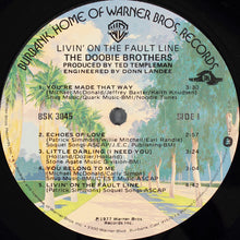 Load image into Gallery viewer, The Doobie Brothers : Livin' On The Fault Line (LP, Album, Los)