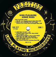 Laden Sie das Bild in den Galerie-Viewer, King Pleasure / Annie Ross : King Pleasure Sings / Annie Ross Sings (LP, Comp, RE, RM)