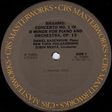 Charger l'image dans la galerie, Mehta*, New York Philharmonic, Barenboim* - Brahms* : Piano Concerto No. 1 (LP, Album)