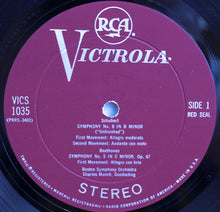 Load image into Gallery viewer, Beethoven*, Schubert*, Boston Symphony*, Munch* : Beethoven Symphony No.5 / Schubert Symphony No.8 "Unfinished" (LP, Album, Roc)