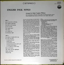 Load image into Gallery viewer, The Purcell Singers* : English Folk Songs (LP)
