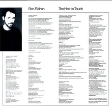 Charger l'image dans la galerie, Ben Sidran : Too Hot To Touch (LP, Album)