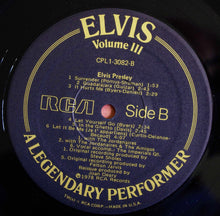 Load image into Gallery viewer, Elvis Presley : A Legendary Performer - Volume 3 (LP, Comp)