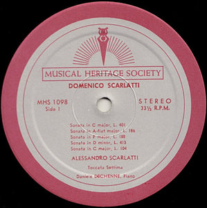 Daniele Dechenne* / D. Scarlatti* & A. Scarlatti* : 11 Keyboard Sonatas / Toccata Settima (LP, Album, RE)
