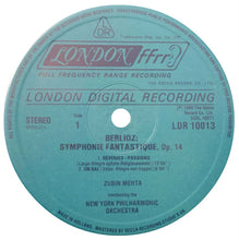 Charger l'image dans la galerie, Berlioz*, Mehta*, New York Philharmonic : Symphonie Fantastique (LP, Dig)