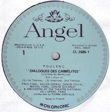 Load image into Gallery viewer, Poulenc*, Chœurs Et Orchestre Du Théatre National De L'Opéra*, Pierre Dervaux (2) : Dialogues Des Carmélites (3xLP, Mono)