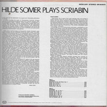 Load image into Gallery viewer, Hilde Somer Plays Scriabin* : Hilde Somer Plays Scriabin (LP)